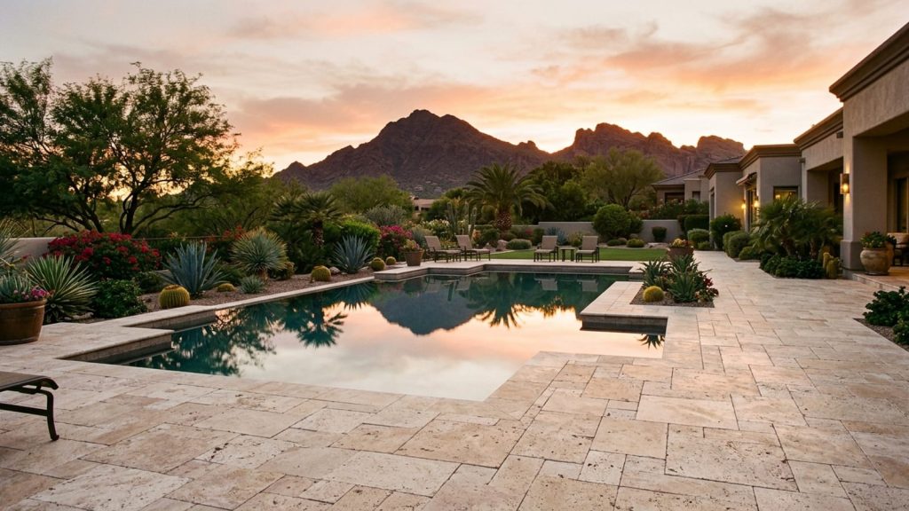 Pressure Washing in Paradise Valley: Travertine, Pavers, and Pool Decks